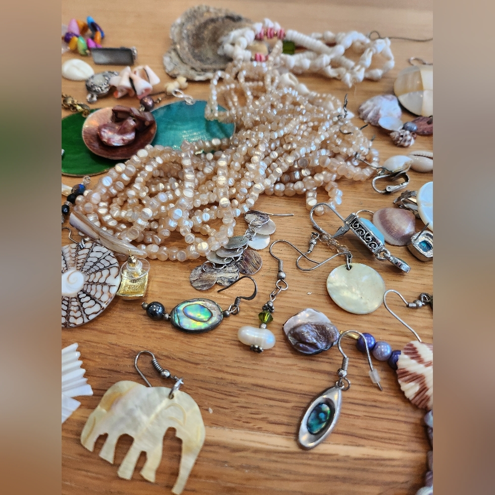 Assorted Shell and Bead Jewelry Collection - Picture 3 of 10